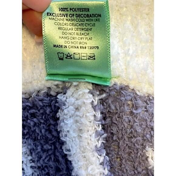 Honeydew Womens White Lavendar Polka Dot Chenille Lounge Pants M Soft Drawstring - Picture 3 of 5